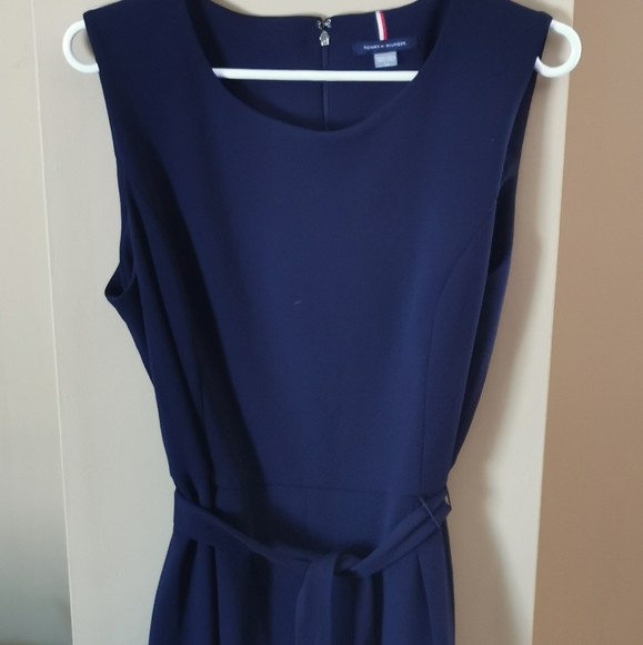 TOMMY HILFIGER Wide leg cropped jumpsuit size 14 - Picture 1 of 4